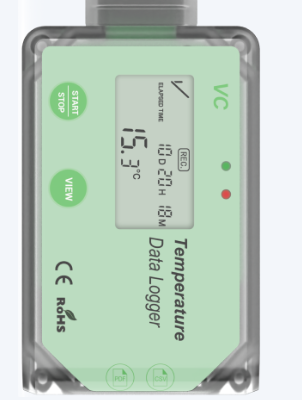 Non-lithium battery Temperature data logger TempSir VC(D) and VS(D)