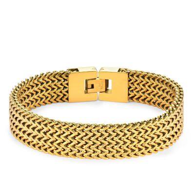 Fashion Men Cuban Bracelet Stainless Steel Women Bracelet On Hand For Couple Unisex Wrist Chain Jewelry photo-3