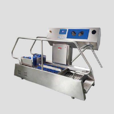 Channel Type Boot Cleaning Machine 2450x1160x1450 Dimensions for Industrial Use