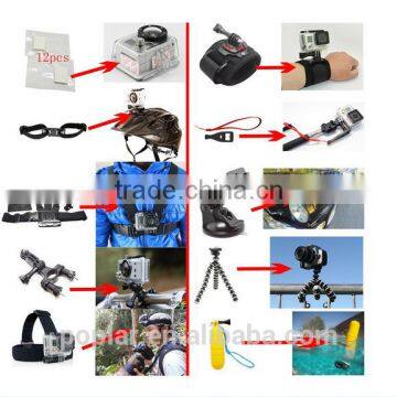 26-in-1 GoPros Accessory Kit for Gopros Hero2/3/3+/4/4 Session With L Size Carring Case