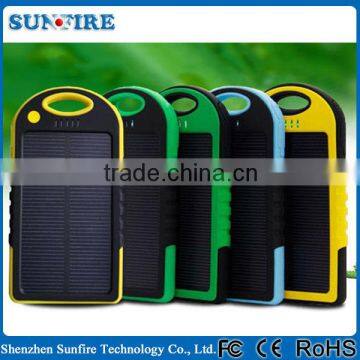 5000mah solar power bank, solar panel power bank 5000mah