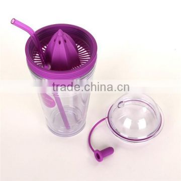 2015 hottest sale plastic tumbler, high quality tumblers with straw