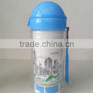 CCHC-012 16oz 2014 New Design Hot Promotion Double Wall Plastic Travel Mug with 450ml