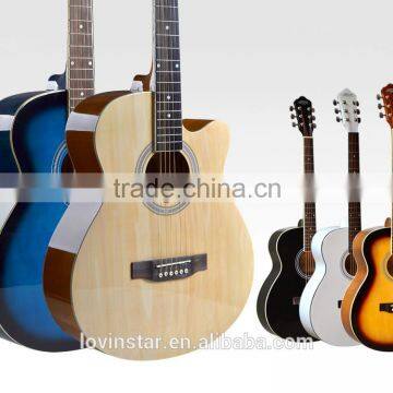 Wholesale 40inch bass wood electric acoustic guitar