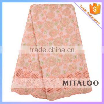 Mitaloo MSL0397 OEM/ODM Lace Cotton Fabric with New Fashion Style