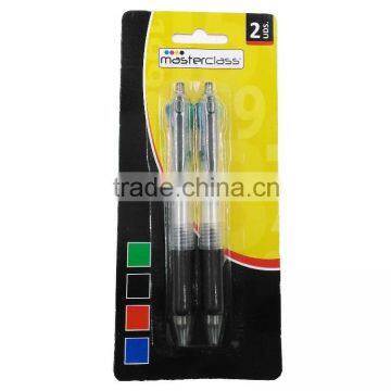 4 color ink ballpoint plastic telescopic pen