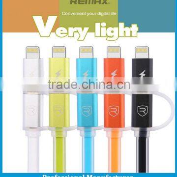 remax Aurora led data cable for apple smartphone ,samsung galaxy grand