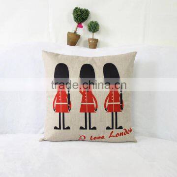 New Design Printed Linen Cloth Pillow Cover Cushion Case photo-4