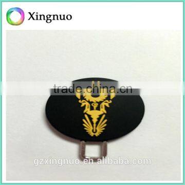 Silicone double sides logo pull zipper for bag