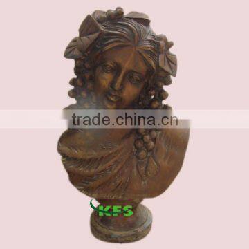 60cm high bronze beautiful lady bust