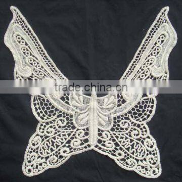 100% cotton schiffli lace