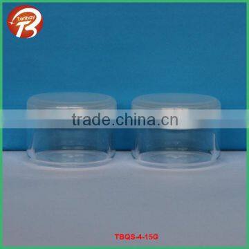 15g clear plastic cosmetic container small plastic jars