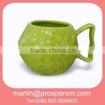 Wholesale 3D fish ceramic mug