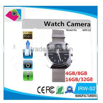 NEW product fashionable1080P IR Voice Actived S2 Wrist camera Watch Camera mini DVR hidden pinhole camera 4GB 8GB 16GB 32GB