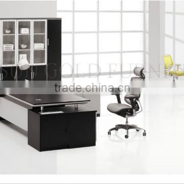 Modern melamine black executive office desk design furniture (SZ-ODB337)