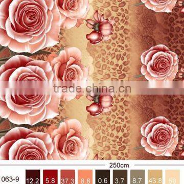 Soft printed peach skin fabric/polyester microfiber fabric/bedding fabric