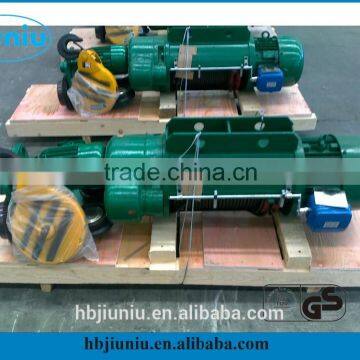 Wire rope hoist with electric motor, construction lift mini crane 5ton