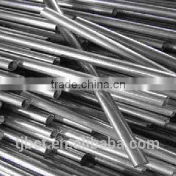 black welded round steel tube