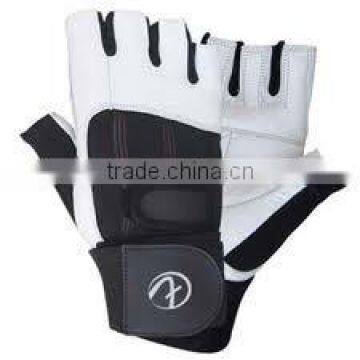 Leather weight lifting gloves