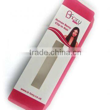 box packaging for hair extensions