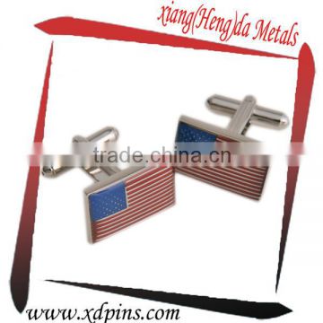 metal cuff link & tie clip sets , packing with gift box , silver plated