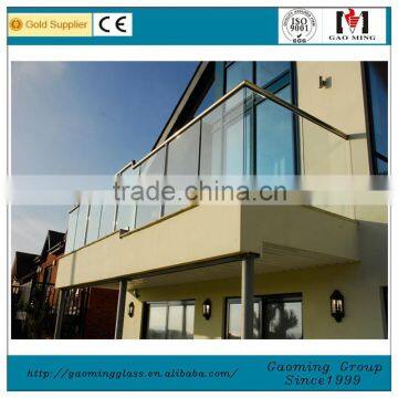 frame glass railing for balcony