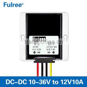 waterproof 12v to 12v10A dc regulator,10-36v to 12v dc-dc converter module, stablizer for solar power