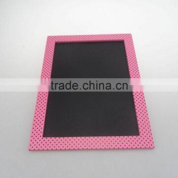 Custom design cheap smart wood blackboard with hooks