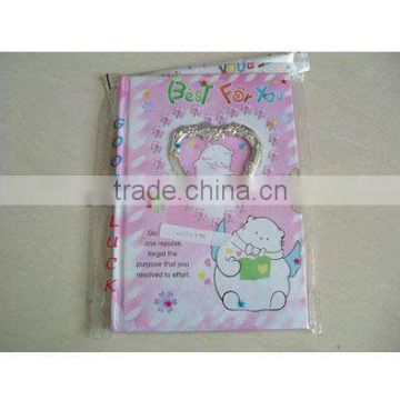 lock diary/secret diary/girl diary metallic binder diary