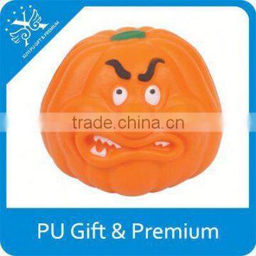 food pu ball orange angry pumpkin stress ball Pu Stress Toy supplying