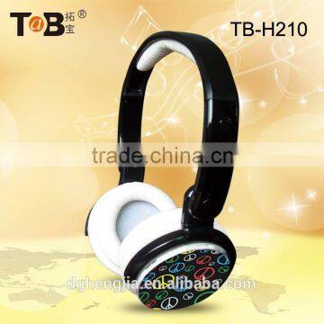 2015 china factory stereo studio colorful cute foldable DJ headphone headsets