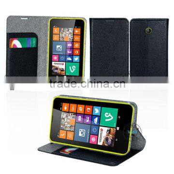 FANCY FLIP FAUX LEATHER COVER CASE FOR NOKIA LUMIA 630