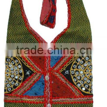 Cotton Shoulder Bag, Ethnic Motifs