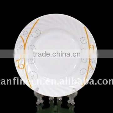 opal glass plate with decal