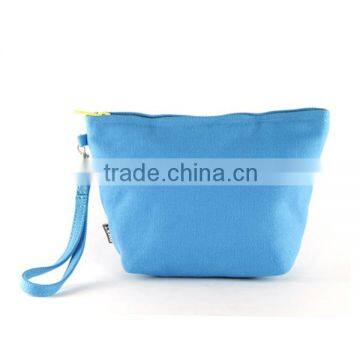 Fashion Gift Korean Style Wholesale Canvas Cosmetic Bag For Ladies Beatuty Pink Clutch Bag