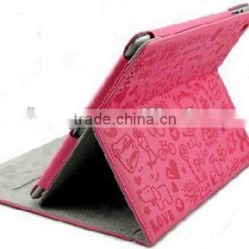 High quality PU leather case for ipad 2 for Ipad 3.E