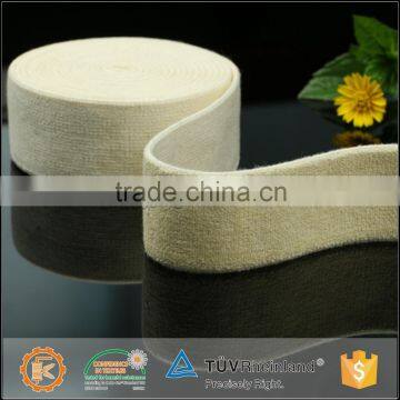 Beige color cotton webbing with factory price