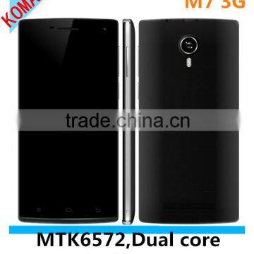 KOMAY M7 5.0 inch IPS Dual core smartphone mtk6572 2 cameras dual sim cards M7 smart phone