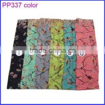 Very nice floral print cotton scarf