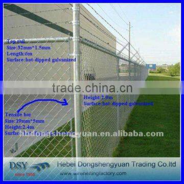 Sanshi Company PVC Coated Chain Link Fence/Electro Galvanized Chain Link Fencing/Hot Dipped Galvanized