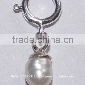 Nail piercing nail dangle 925 sterling silver with ball