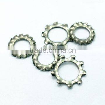 Silver plated nut washer DIN6798A