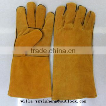 Wholesale leather welding gloves manufacturer from Shandong factory                        
                                                                                Supplier's Choice