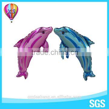 2016 dolphin mylar balloon with new design animal helium foil balloon for party decoration and kids' toy