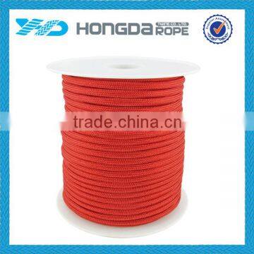 Red 32-strand braided polyester rope