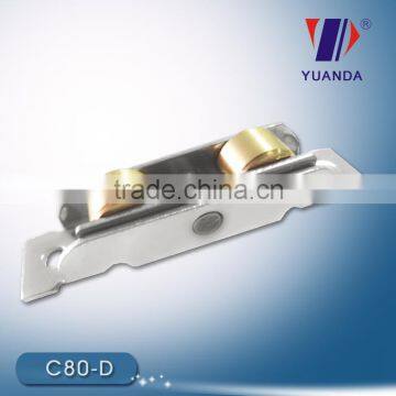 Adjustable Double Copper Flat Pulley For PVC Sliding Window