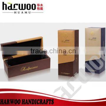 Hinged Paper wine gift box for sale