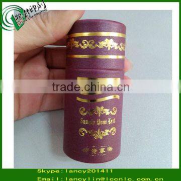 golden hot stamping recycled small paper tubes, round cosmetic paper core tube, paper cardboard tubes