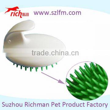 Pet massage brush, soft rubber brush for dogs and cats