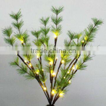 pine decorative branch flower lights